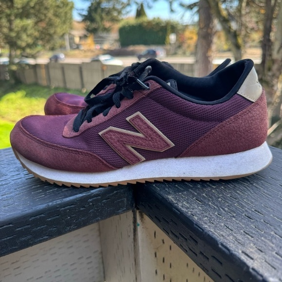 New Balance Men’s Burgandy Wine Suede 501 Shoes Size 8 - Picture 4 of 8